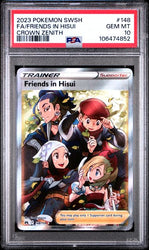 2023 POKEMON SWORD AND SHIELD CROWN ZENITH #148 FA/FRIENDS IN HISUI CROWN ZENITH PSA 10