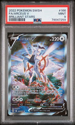 2022 POKEMON SWORD & SHIELD BRILLIANT STARS #166 FA/ARCEUS V BRILLIANT STARS PSA 9