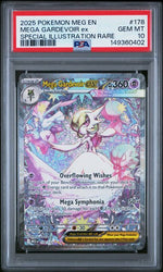 2025 POKEMON MEG EN-MEGA EVOLUTION #178 MEGA GARDEVOIR ex SPECIAL ILLUSTRATION RARE PSA 10
