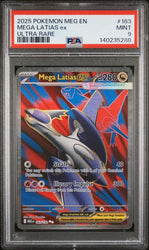 2025 POKEMON MEG EN-MEGA EVOLUTION #163 MEGA LATIAS ex ULTRA RARE PSA 9