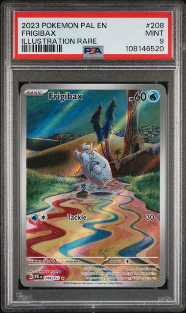 2023 POKEMON PAL EN-PALDEA EVOLVED #208 FRIGIBAX ILLUSTRATION RARE PSA 9