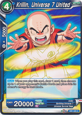 Krillin, Universe 7 United (DB1-025) [Dragon Brawl]