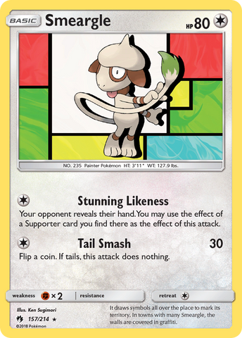 Smeargle (157/214) [Sun & Moon: Lost Thunder]