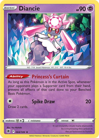 Diancie (068/189) [Sword & Shield: Astral Radiance]