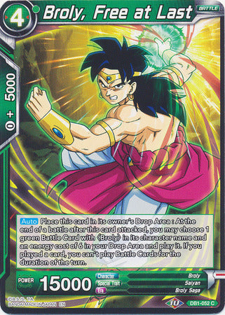 Broly, Free at Last (DB1-052) [Dragon Brawl]