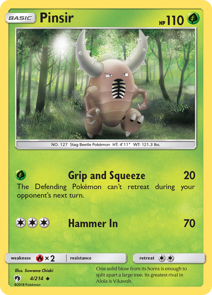 Pinsir (4/214) [Sun & Moon: Lost Thunder]