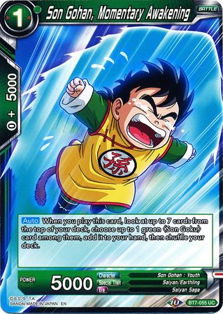 Son Gohan, Momentary Awakening (BT7-055) [Assault of the Saiyans]