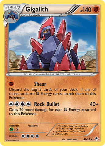 Gigalith (53/98) [Black & White: Emerging Powers]