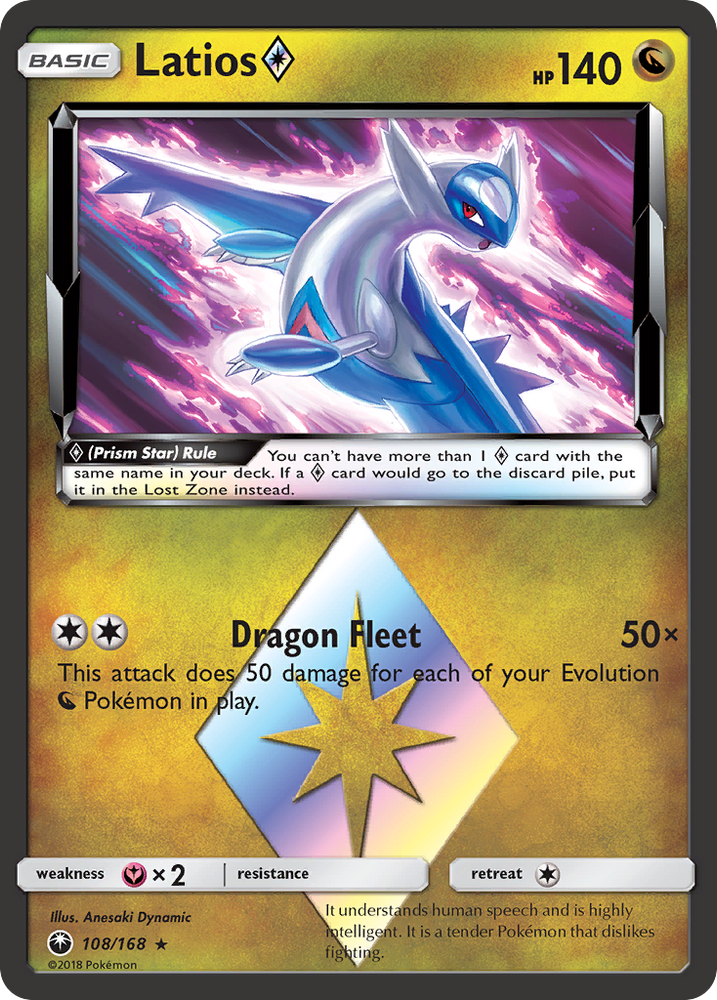 Latios (108/168) (Prism Star) [Sun & Moon: Celestial Storm]