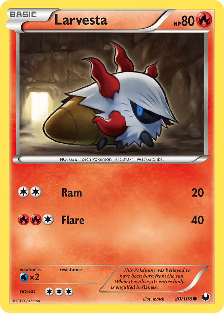 Larvesta (20/108) [Black & White: Dark Explorers]